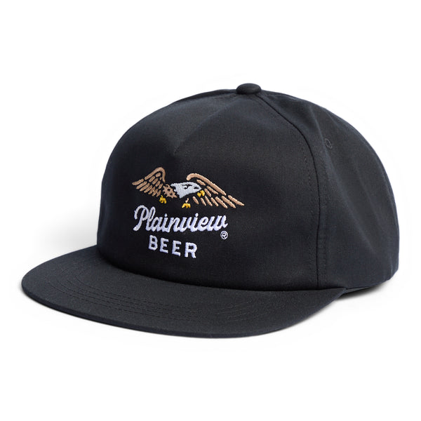 Plainview Beer High Plains Hat | MEDIUM Profile Snapback BLACK