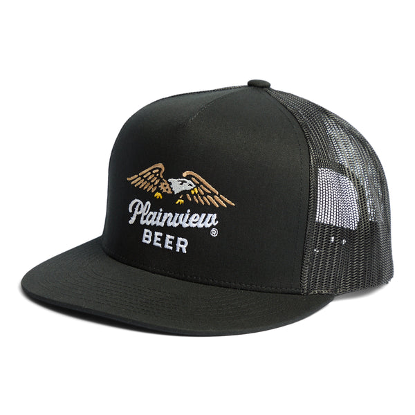 Plainview Beer High Plains Trucker Cap- Black Mesh