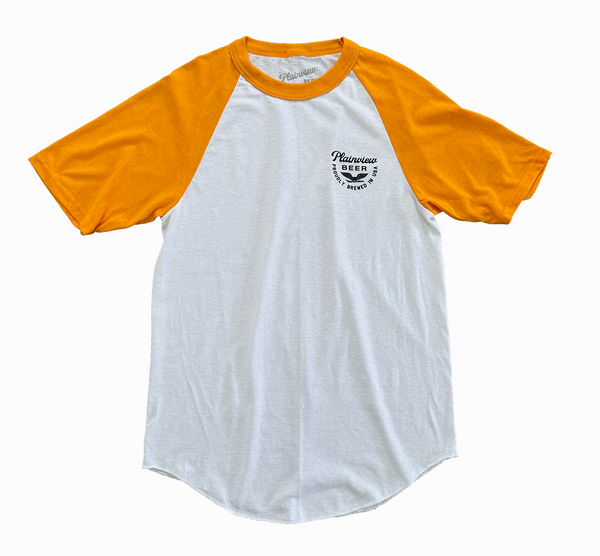 Plainview Beer- Proudly Short Sleeve Baseball Tee