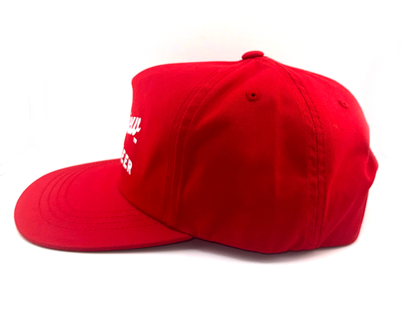 Plainview Beer Script 5-Panel Twill Medium Profile Hat | Red