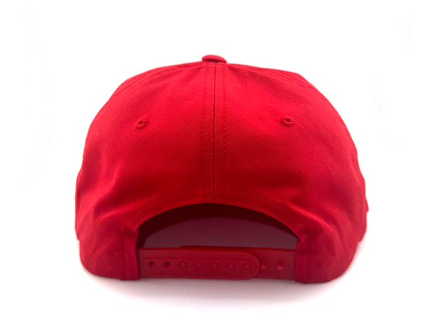 Plainview Beer Script 5-Panel Twill Medium Profile Hat | Red