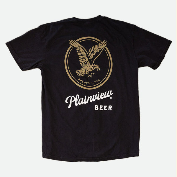 Plainview Oval Eagle Pocket T-Shirt | Black