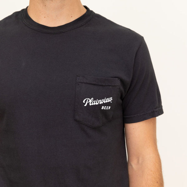 Plainview Oval Eagle Pocket T-Shirt | Black