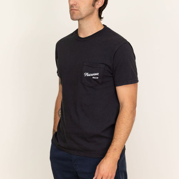 Plainview Oval Eagle Pocket T-Shirt | Black