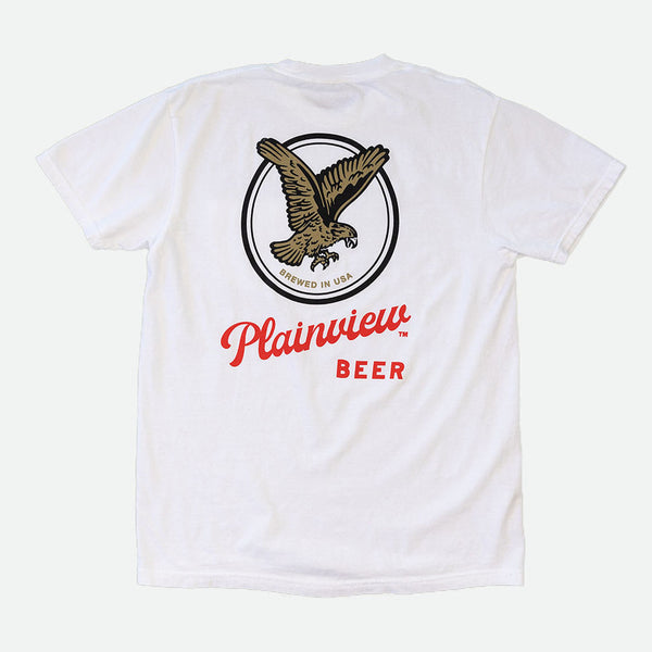 Plainview Oval Eagle Pocket T-Shirt | White