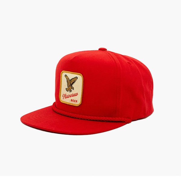 Plainview Staple Patch High Profile Hat | Red